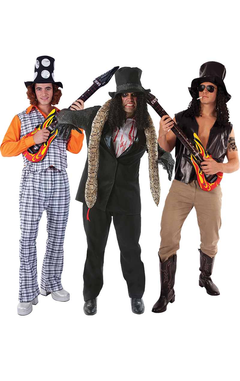 Guitar Heroes Group Costume | Joke.co.uk