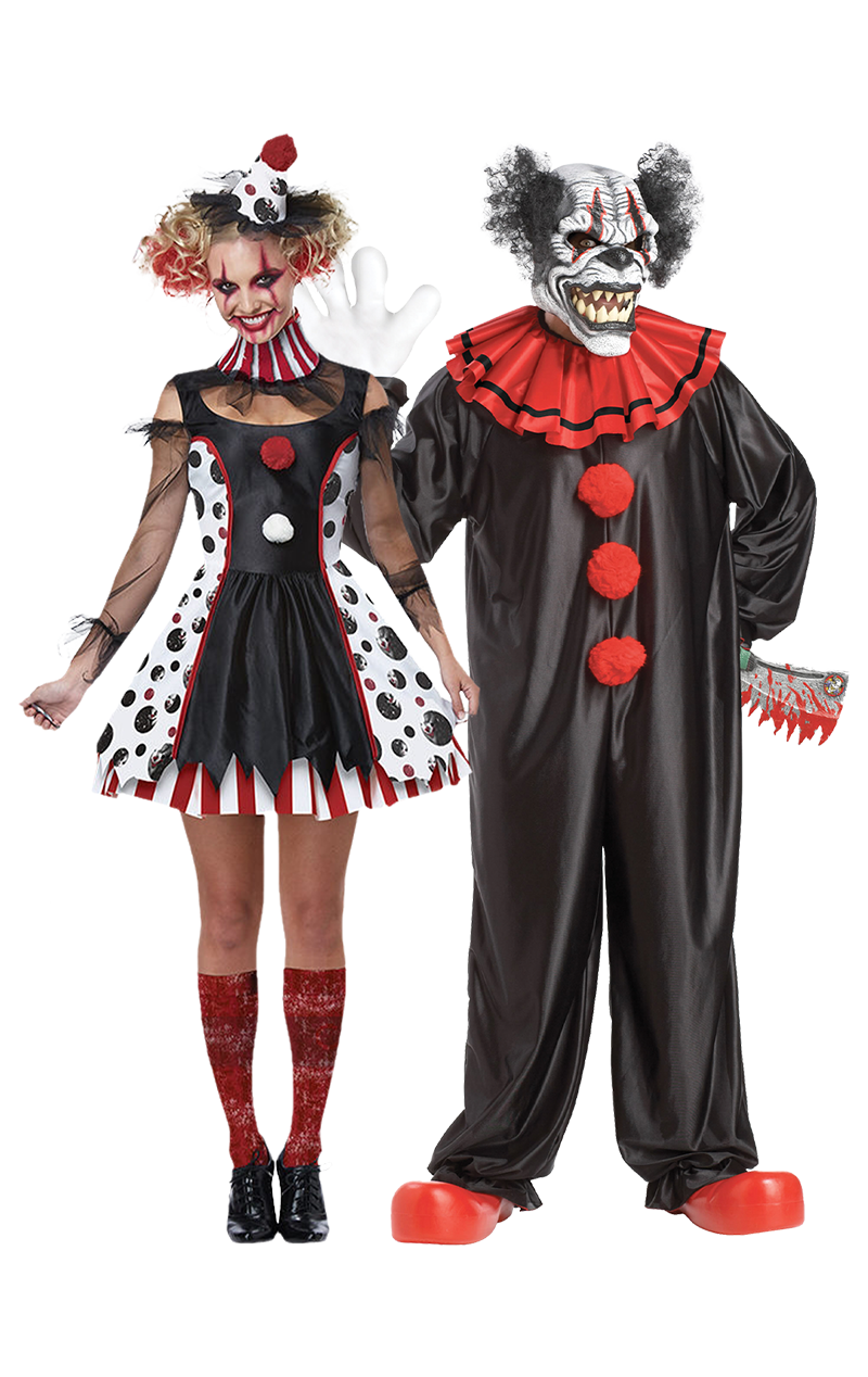 Evil Clown Couples Halloween Costume | Joke.co.uk